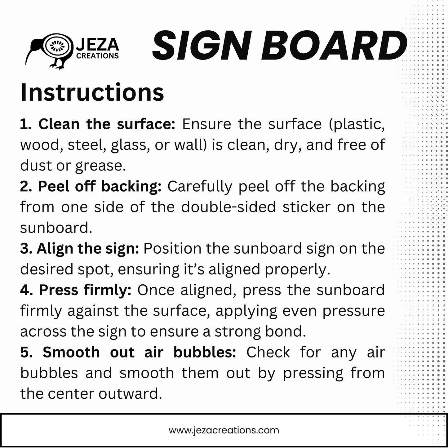 Sunboard Signage - Restricted Area