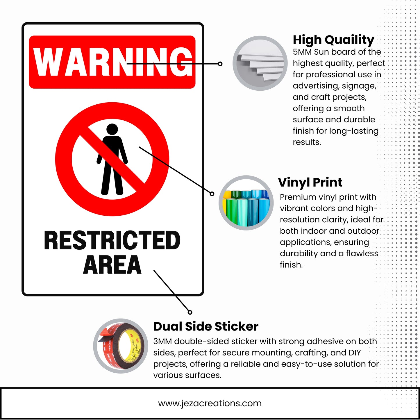 Sunboard Signage - Restricted Area